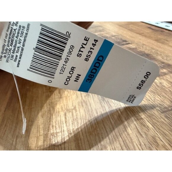 Wacoal 853144 Flirtatious Full Figure Controur Underwire Bra Nude Beige 38DDD NW - Picture 7 of 7